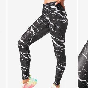 TEREZ black marble leggings NWT sold out size S